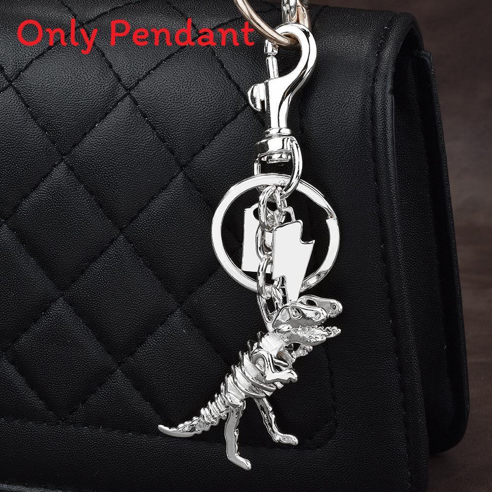 Dinosaurier Schlüsselanhänger Skelett Metall Schlüsselanhänger Mit Bunter Oberfläche Für Den Täglichen Gebrauch