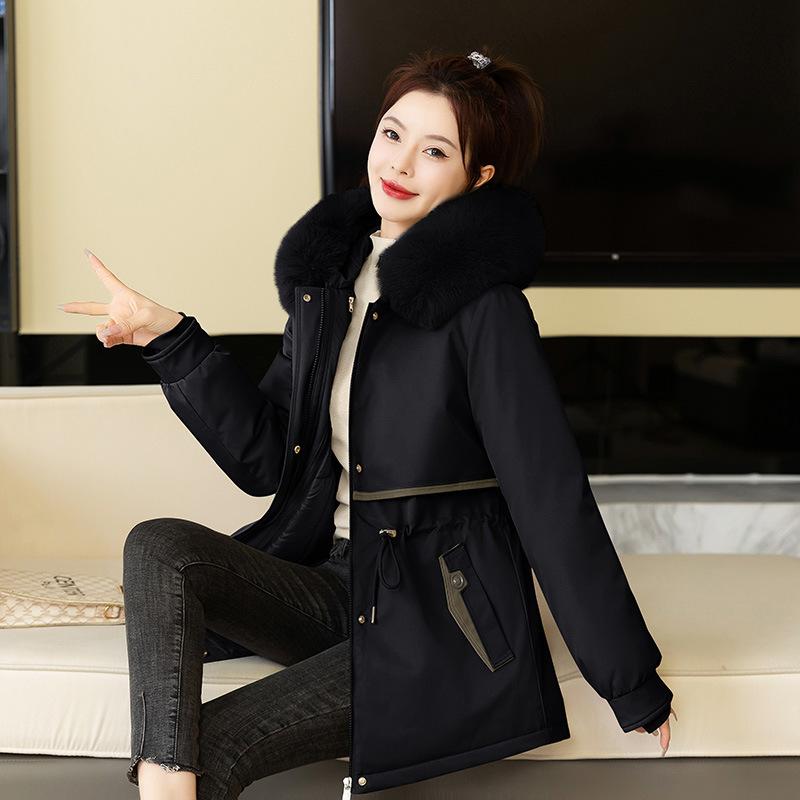 The New Winter Pie Overcomes Warmth and Can Be Removed. The Fur Collar Cotton Clothes Are Versatile and Foreign-style Cotton-padded Clothes.