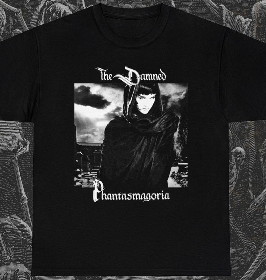 The Damned Phantasmagoria T-shirt Music Band Rock Punk Metal Unisex tee S