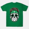 BreakingT Men's Zach Wilson Sugar Skull Halloween T-Shirt New York Jets-Green, M