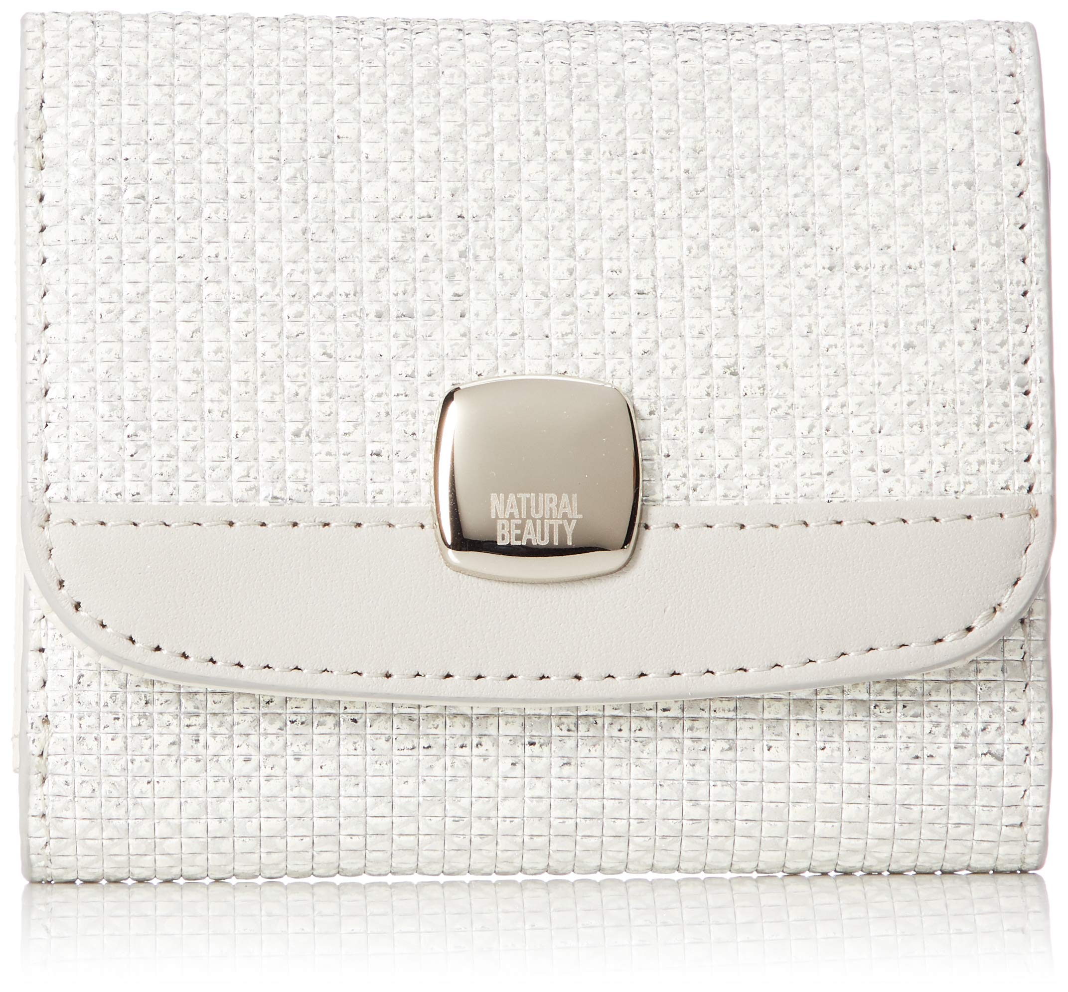 Женский складной кошелек Natural Beauty Lumina с серебристой застежкой