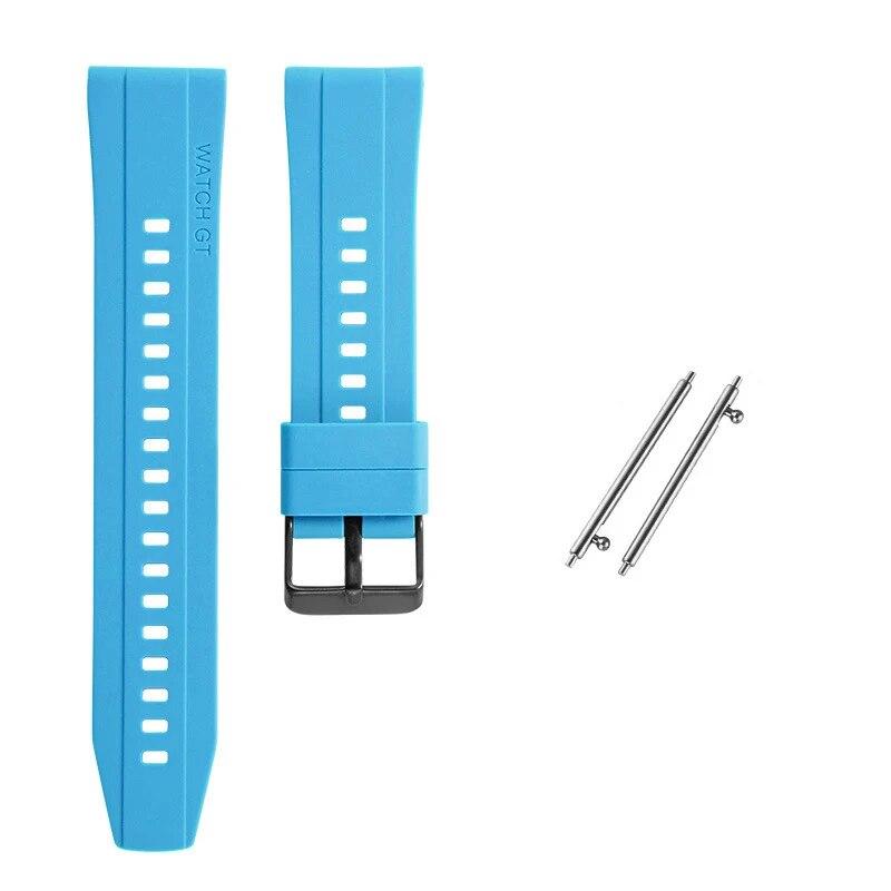 20mmwatch Strap 22mm Universal Watch Band Silicone Rubber Link Bracelet Wrist Strap Light Soft For Smartwatch