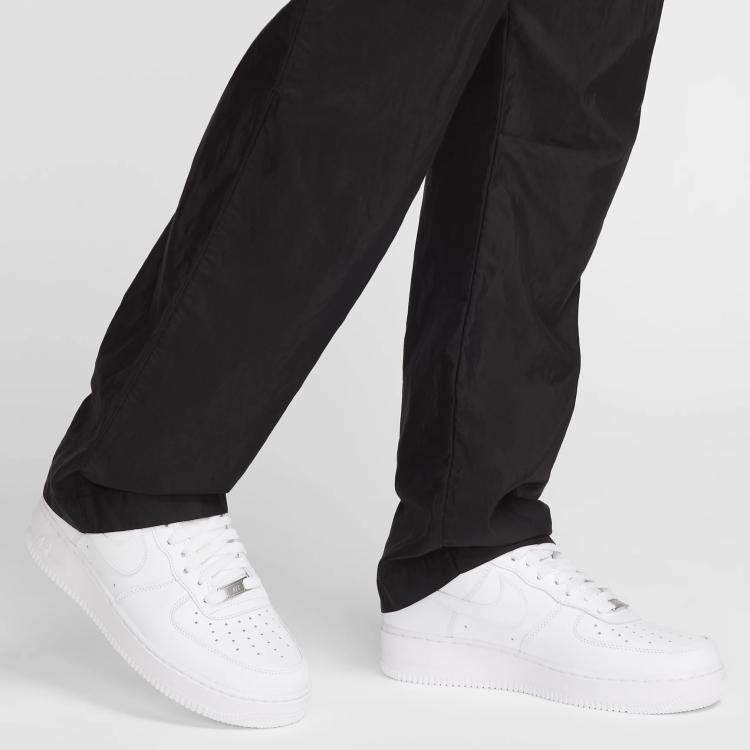 Nike Every Stitch Considered Lace-Up Zipper Solid Color Straight Leg Casual Pants Men Pants Black FQ0272-010