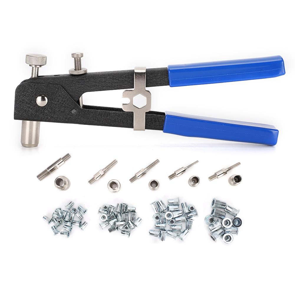 

86Pcs Rivet Nut Gun Set PVC Anti-Skid Handle Riveter Hand Tool with Plastic Box(JD-4623 )