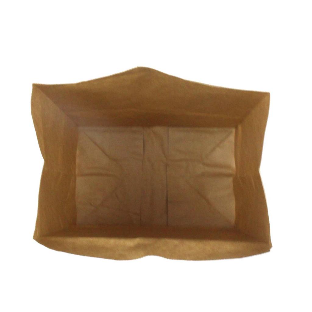 Shimojima Heiko Paper Square Bottom Bags 100 Pieces Bags, No. 20, Kraft, 21x13x40cm,