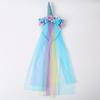 Children's Unicorn Mesh Headband Kids Accessory Hair Wear Hoop Colorful Lovely Headdress Fashion Party Hairwear