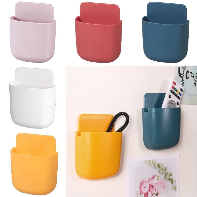 Wandmontierter Smart-TV-Fernbedienungshalter PP-Material Aufklebbar Multifunktionale Aufbewahrungsbox