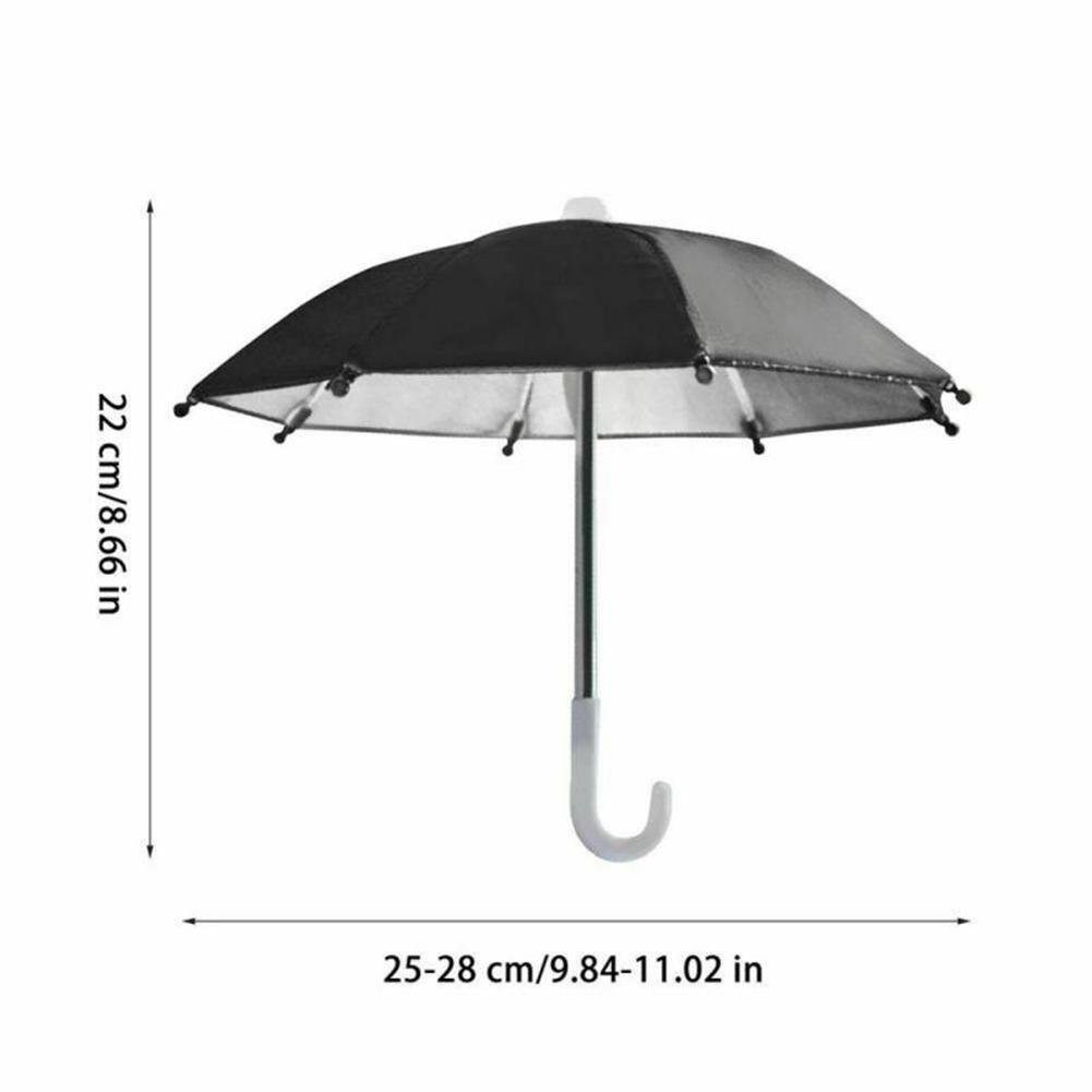 1PC Mobile Phone Holder Motorcycle Bicycle Umbrella Portable Waterproof Mini Parasol Waterproof Anti-permeability Toy Umbrella