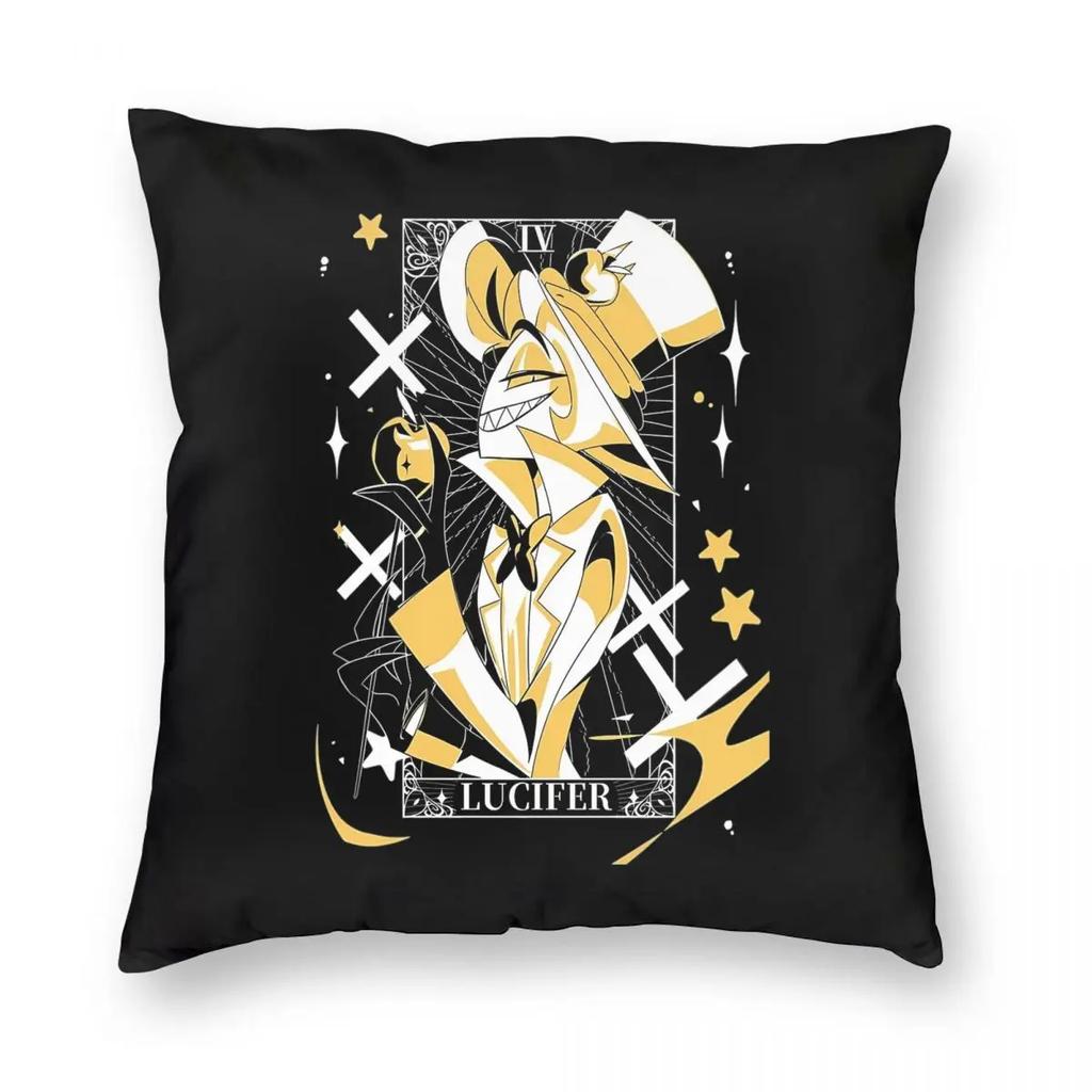 Lucifer Morningstar Hazbins Hotels Pillowcase Double-sided Printing Fabric Cushion Cover Decor Pillow Case Cover Home 4040cm
