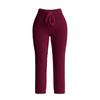 4 Pcs/Set Women Vest Shorts Coat Pants Set Long Sleeve Thick Coat Round Neck Sleeveless