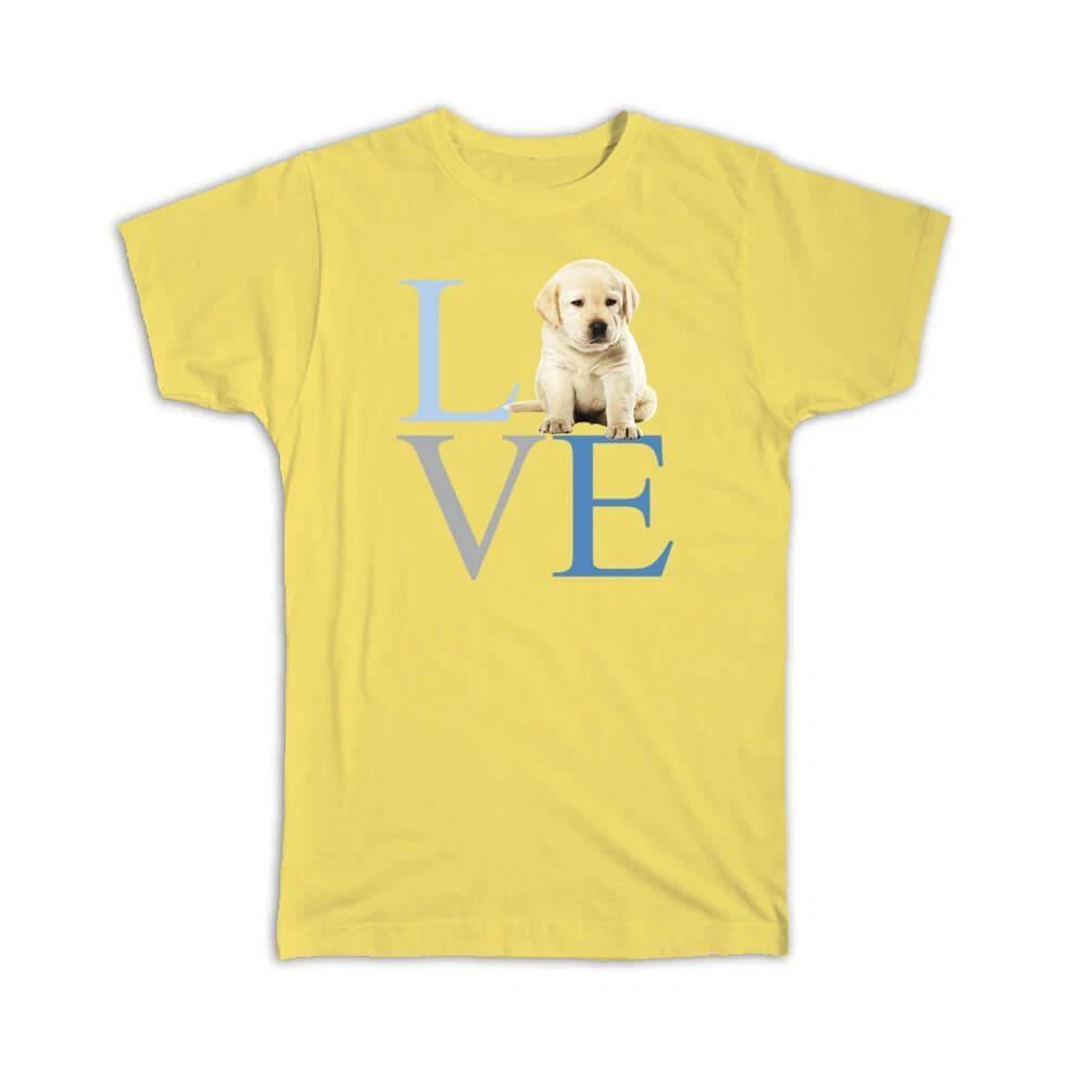 Gift T-Shirt : Love Labrador Cute Dog Pet Animal Canine Pets Dogs L