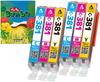 Bumba Ink Cartridges for and X Set of Compatible with Genuine Level Individually QR Code Instruction Canon Ink 381 BCI-381 Canon, BCI-381C, BCI-381M,