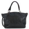 Used COACH Handbag F59354 leather black Butterfly motif