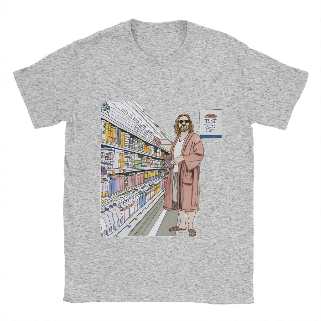The Dude Big Lebowski Men T Shirt Unique Tees Short Sleeve Round Collar T-Shirt 100% Cotton Summer Tops