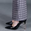 2025 Slim-Fit Stretchy Women's Plaid Micro-Flare Pants - Versatile Summer Fashion