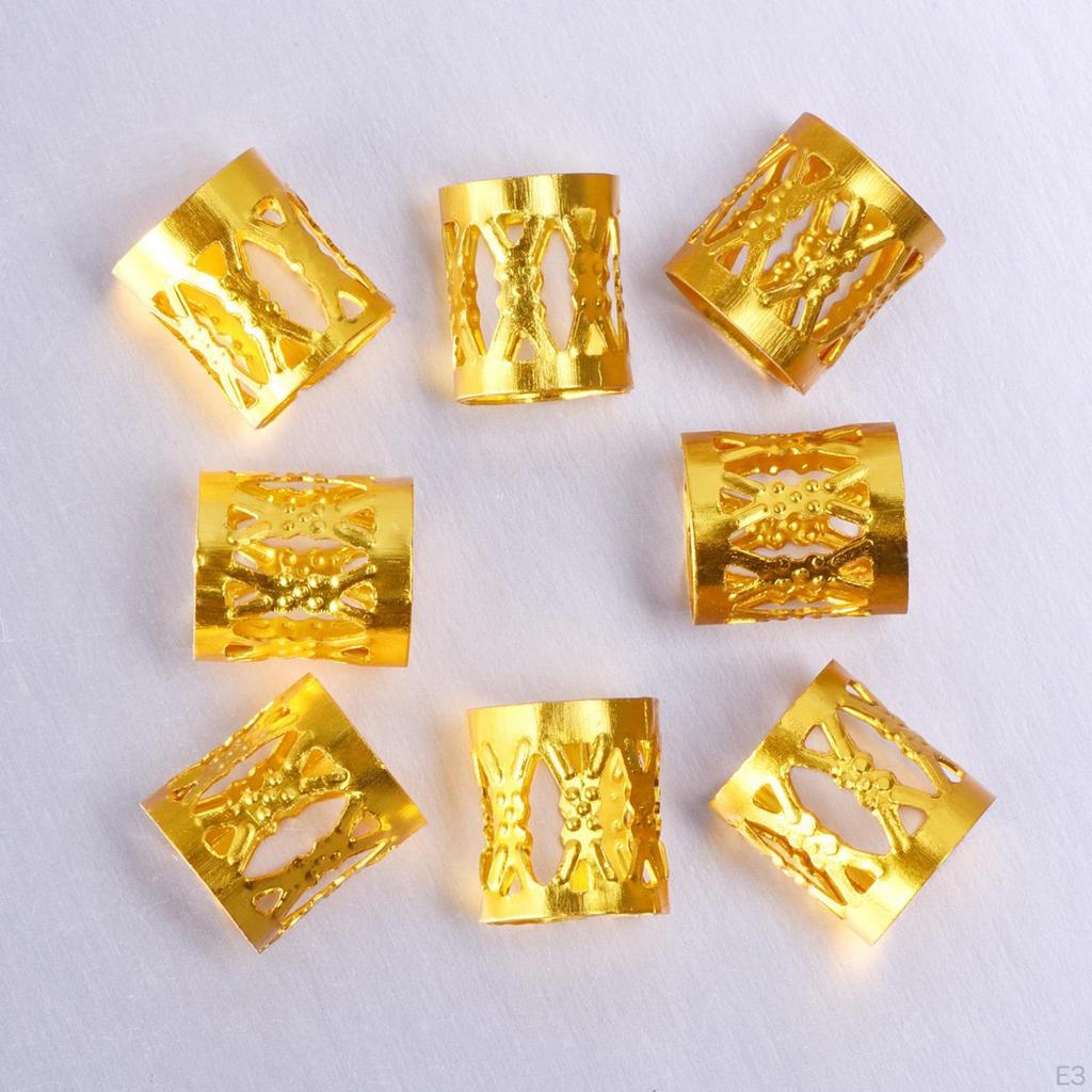 100 Piezas Cuentas para Rastas, Colgantes Decorativos para Accesorio de Cabello Colgante de Pulsera