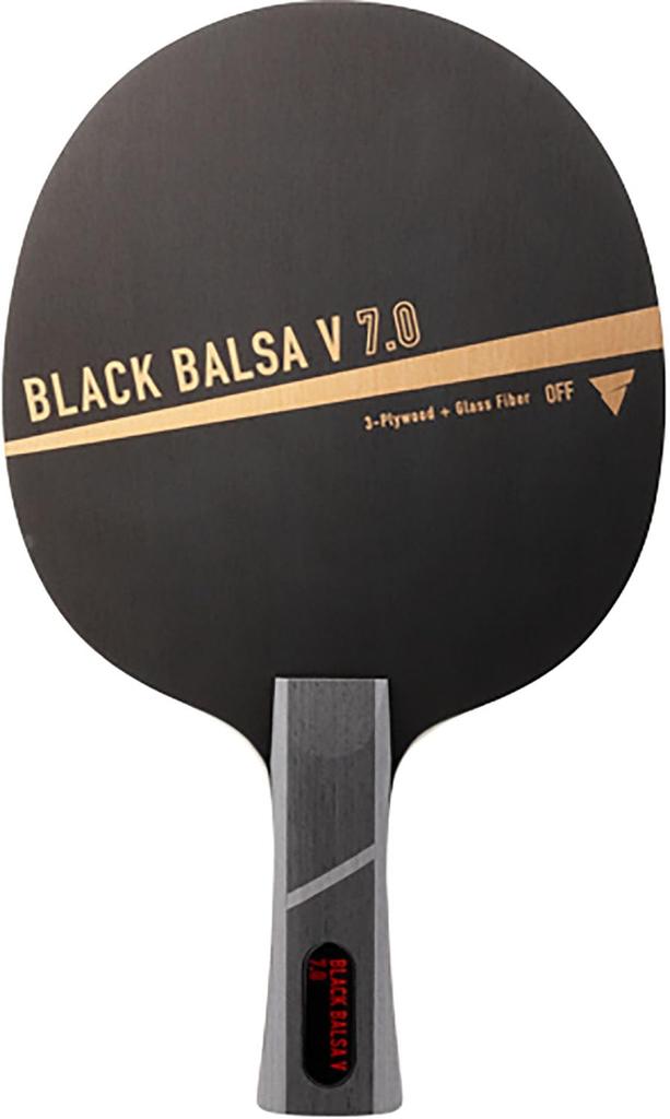 Victas Table Tennis Offensive Black Balsa V 310454 Racket, Shakehand, 7.0, Flare,