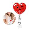 Multifuntional Acrylic Organ Badge Reel Cartoon Clip Brooch Doctor Nurse Badge Holder Suitable for Hospital Exhibitions
