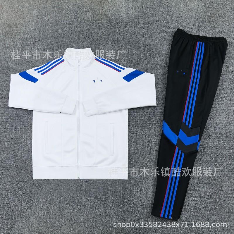 AJ Tracksuit Set Long Zip Football Training Suit No Team Men Women Sportswear