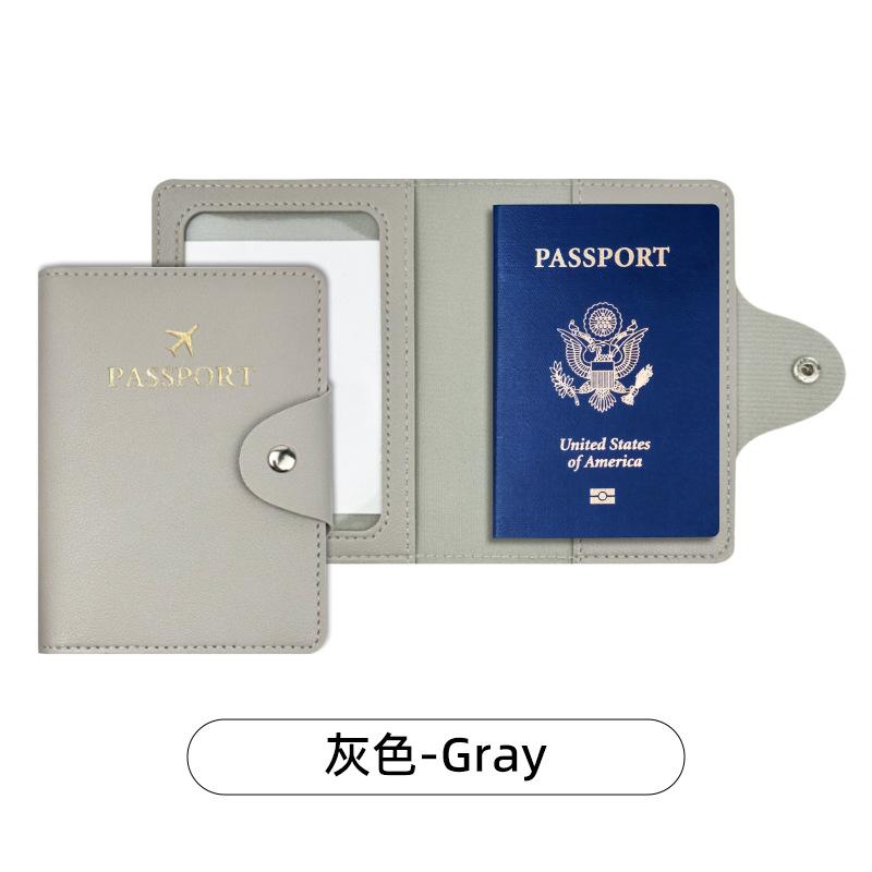 Women Men Fashion Business Passport Covers Holder Multi-Function ID Bank Card PU Leather Wallet Case Travel Accessories