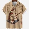Men's Bird Costumes Hawaii Vacation Vintage Shirt For Men 3D Floral Casual Pattern High Quality Luxury Dazn Clothes Blouse Tops
