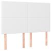 Vidaxl Headboards for Bed, 4 Pcs, White, 72X5X78/88 Cm, Faux Leather