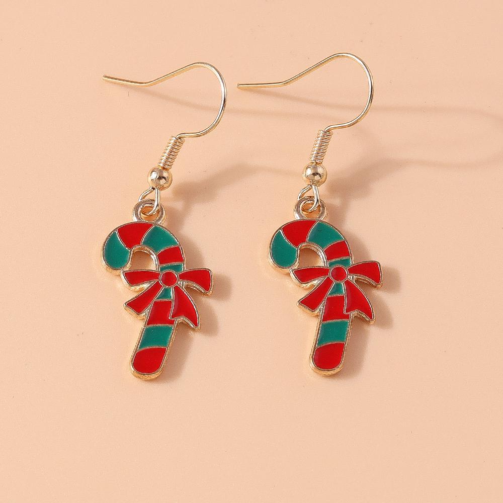 Cute Christmas Earrings Santa Claus Elk Snowman Snowflake Earrings for Women Girls X'mas New Year Jewelry Gifts