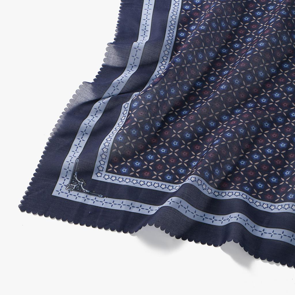 Blumenmuster Wellen Viskose Quadratisches Tuch Muslimische Hijabs Baumwoll Kopftuch Damenmode Malaysia Taschentuch Foulard 110*110cm