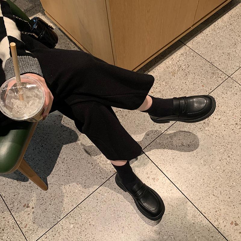 Fashion 2025 Fashion Student Loafers Soft Leather Women Shoes Spring Summer Casual Flat Oxford Shoes Versatile