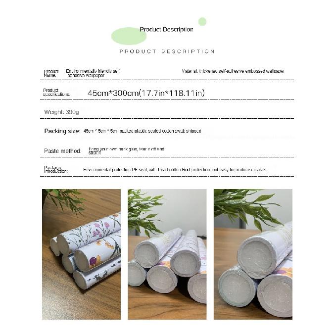 Background Self-Adhesive Touch Living Room Bedroom Wallpaper