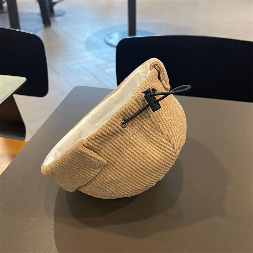 Corduroy Kids Docker Cap Solid Color Winter Cap Vintage Brimless Hat  Autumn Winter