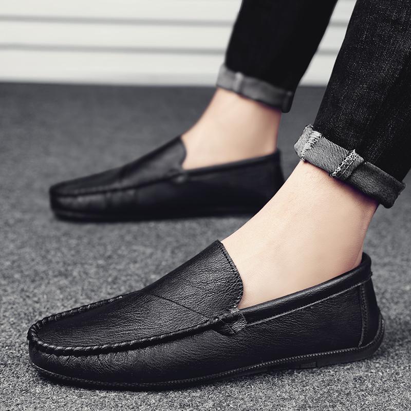 

Роскошные дизайнерские лоферы-пенни 2025 Мужская повседневная обувь Легкие кожаные мужские слипоны Мужские туфли для вождения Мокасины для мужчин 39