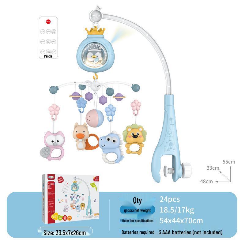 Multifunctional Rotating Music Crib Mobile – Soothing Toy for Newborns