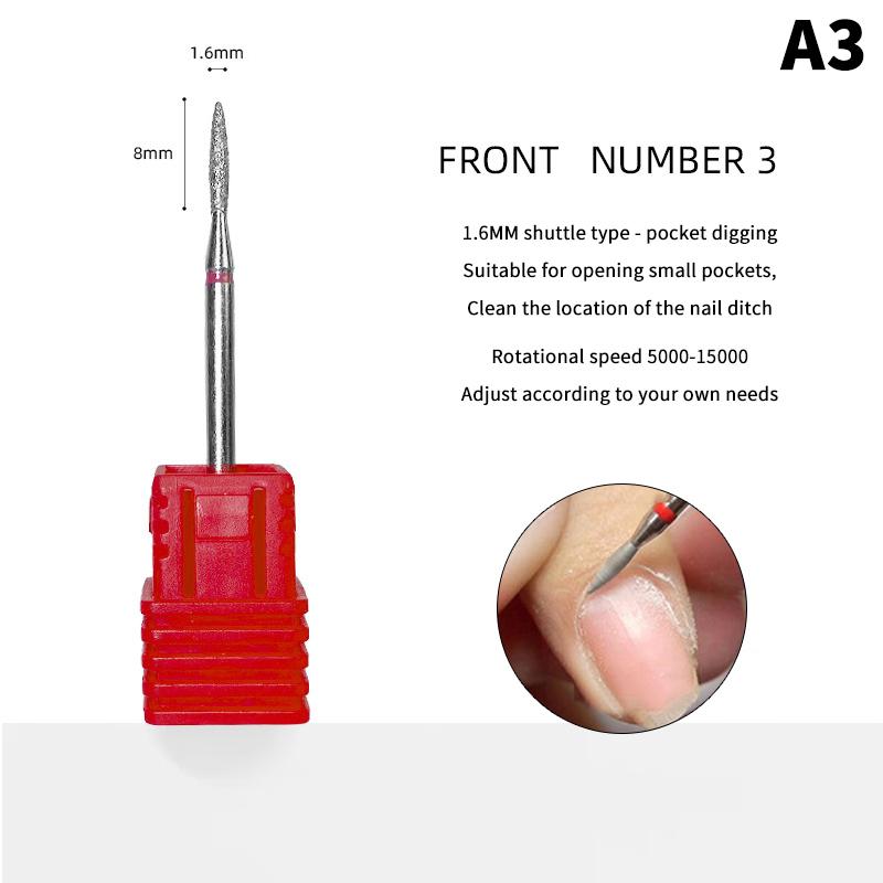 

Nail Drill Bits Milling Cutter For Electric Nail Drill Remove Dead Skin Manicure Machine Nail File Accessories
