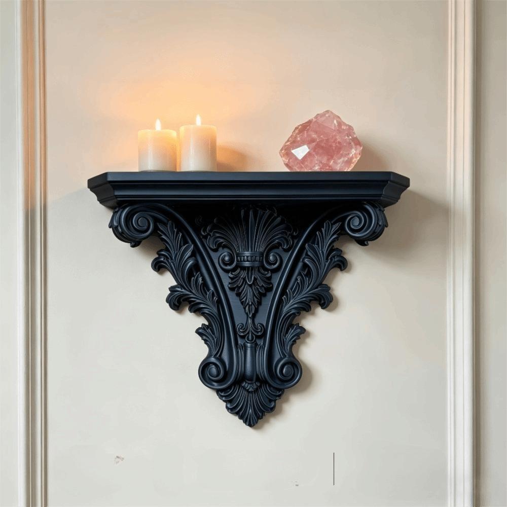 Carving Floating Shelf 3D Printing Wall Storage Rack Multi-functional Wall Mounted Shelves  Bedroom