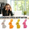 Safe Material Squeeze Toy Screaming Rabbit Squeaky with Realistic Sound Soft TPR Fidget for Enamel Rubber Stress Relief Pranks Cute Animal-Shaped
