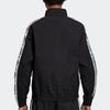 Adidas Originals Trefoil Stand Collar Casual Sports Jacket Men Outerwear Black FL1763