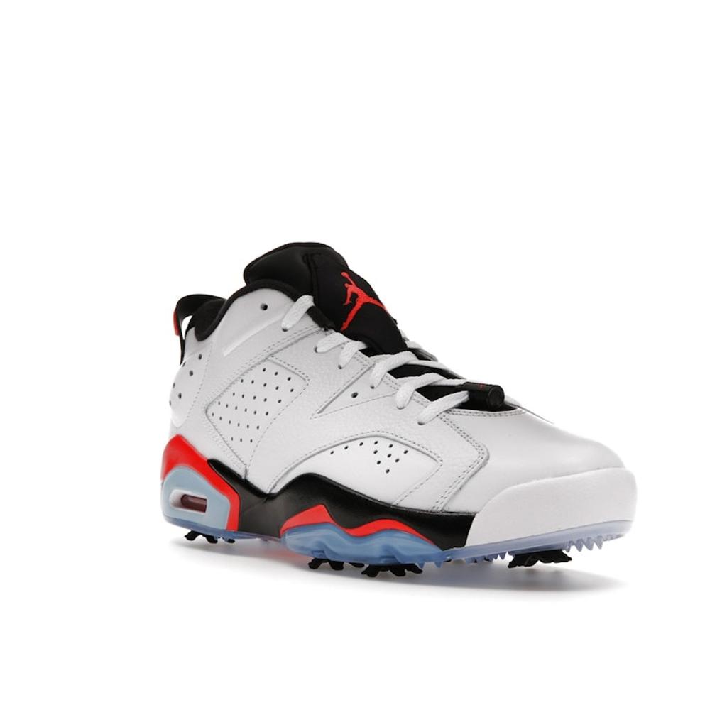 Air Jordan 6 Retro Low Golf White Infrared Unisex Sneakers Infrared-23 Black DV1376-106