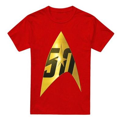 STAR TREK Unisex Adult 50th Anniversary Delta T-Shirt