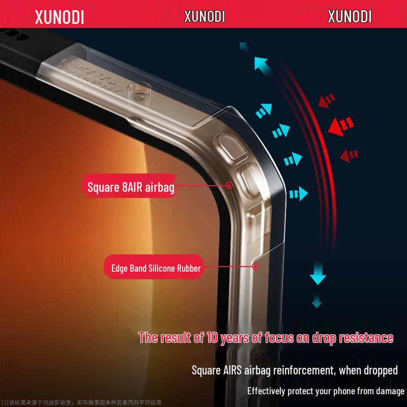 Xundd Transparent Magnetic Ring Kickstand Case for Honor Magic8