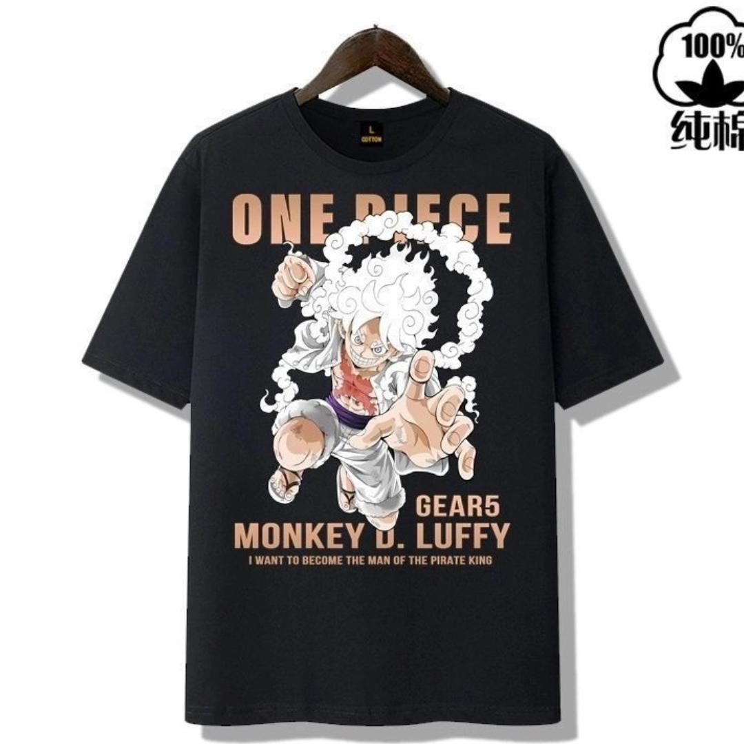 

Мужская и женская одежда с символикой One Piece One Piece Ника Луффи 5-я передача Зоро модная свободная повседневная футболка XL