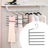 Anti-slip Multi-Pants Hanger Thickened and Reinforced Plastic-coated Organizer Gifts Towel Rack