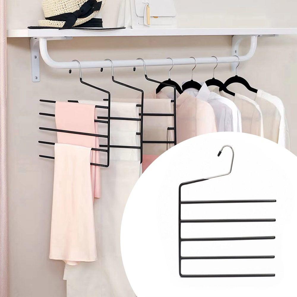 Anti-slip Multi-Pants Hanger Thickened and Reinforced Plastic-coated Organizer Gifts Towel Rack