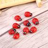100 pezzi/sacchetto animale coccinella in legno spugna decorazione della casa adesivo da parete artigianato per bambini bambini