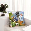 Soft The Little Mole Krtek Pillowcase Fabric Cushion Cover Gift Cartoon Floral Throw Pillow Case Cover Home Zipper