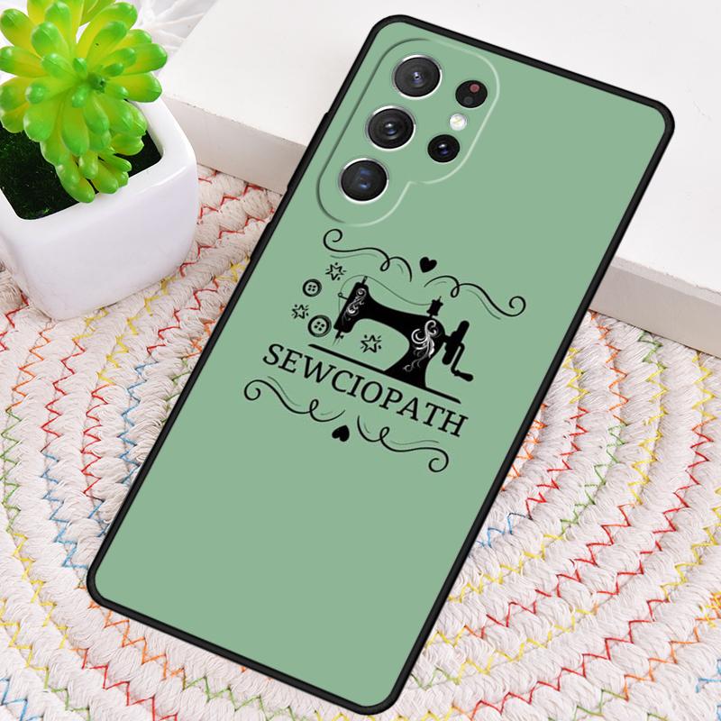 Sewing Machine Print TPU Phone Case For Samsung Galaxy Note 10 Pro S26 S25 S24 S23 S22 Ultra Plus S21 FE S20 Shockproof Cover