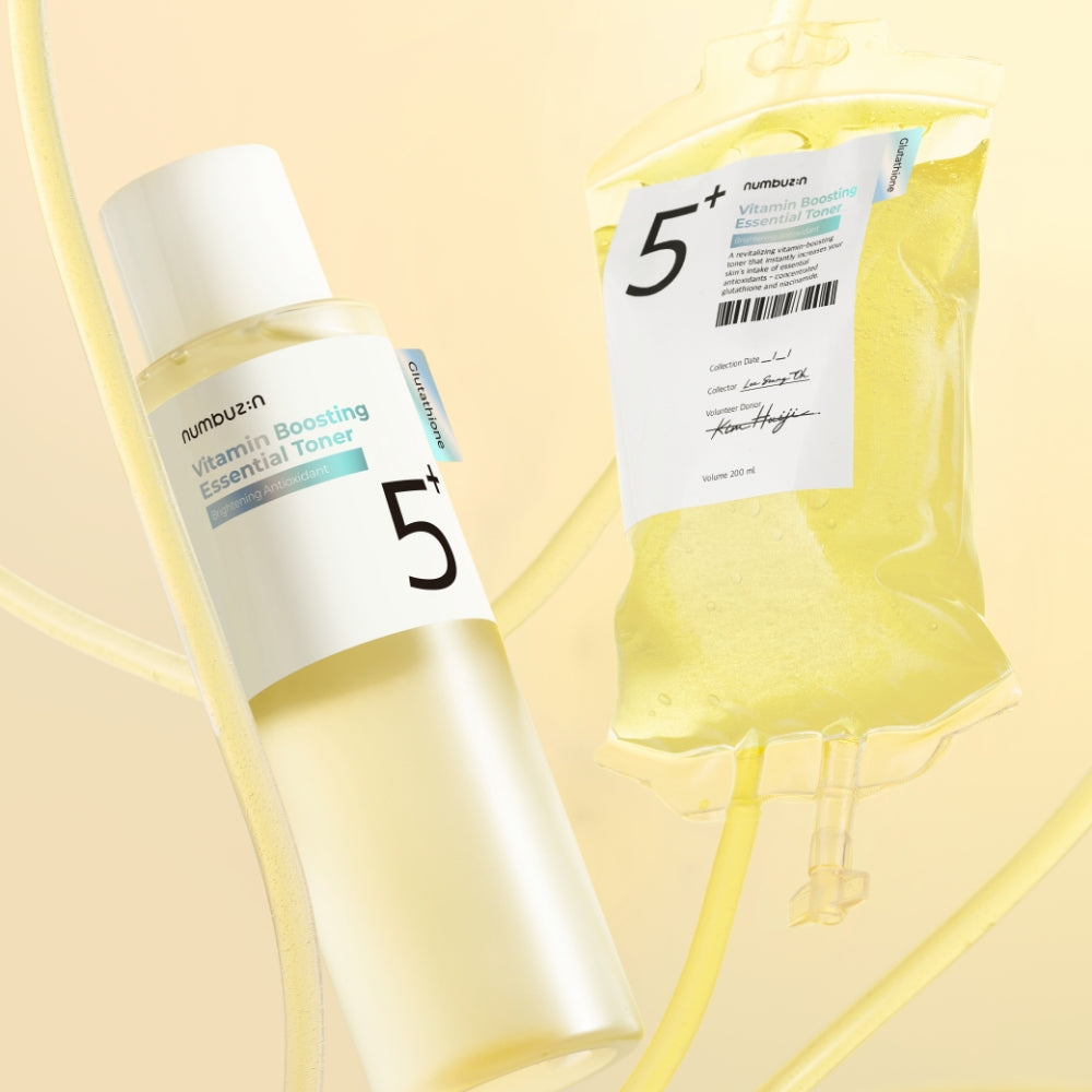 numbuzin No.5+ Glutathione Vitamin Concentrated Tonerl | Brightening Vitamin Toner for Dark Spots & Radiant Skin | Korean Skincare
