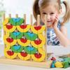 Rainbow Stackable Wooden Geometric Shapes - Baby Educational Toy Rings