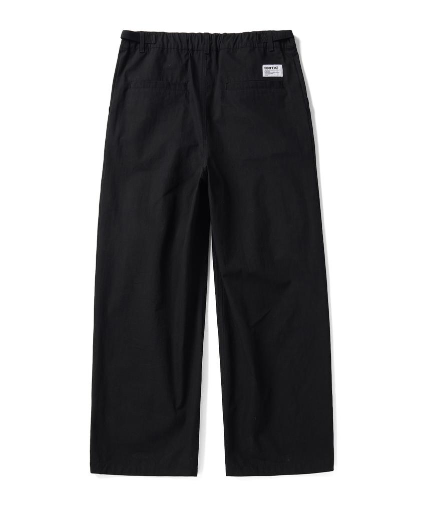 CRITIC 2Tuck Big Wide Pants Black