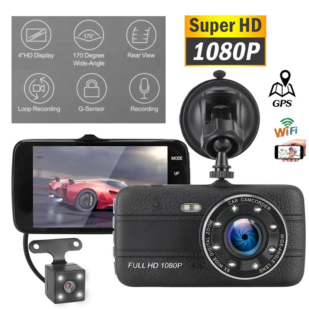2025 m. naujo automobilio DVR Dash Cam Full HD 1080P transporto priemonės kameros vaizdo įrašymo įrenginys